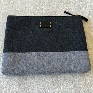 Kate Spade Black and Gray Laptop Case